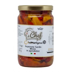 Bittersweet red and yellow peppers 1600 g jar