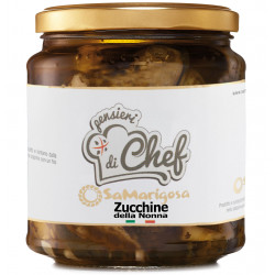 Preserved courgettes in oil. 280 g. Jar