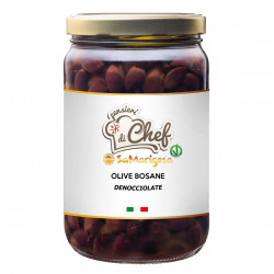 Pitted Bosane olives 1400 g. Jar