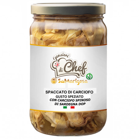 Carciofo Spaccato con "Carciofo Spinoso di Sardegna DOP" Gusto Speziato Vaso 1450 g