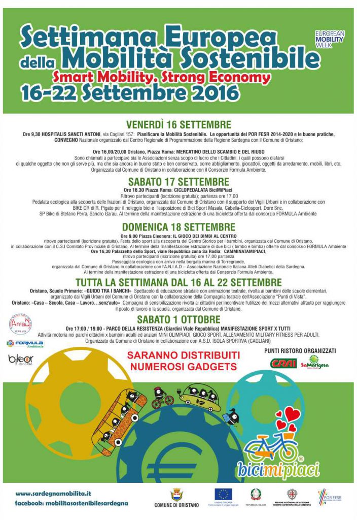 Settimana Europea della Mobilità Sostenibile 16-22 Settembre 2016