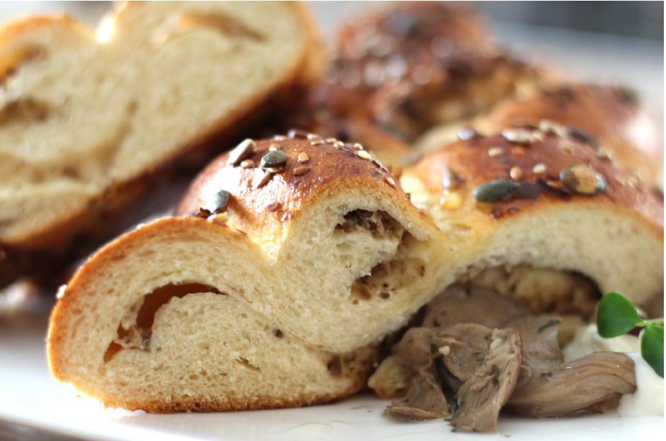 Pan Brioche ai funghi e stracchino